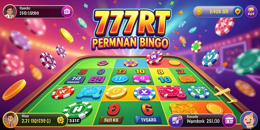 Screenshot utama 777RT menampilkan gameplay Bingo yang seru.