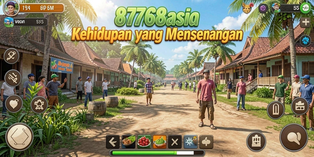 Gameplay menarik dalam simulasi kehidupan di 8768.