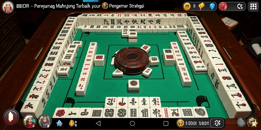 Tampilan gameplay Mahjong yang menarik di 88IDR.