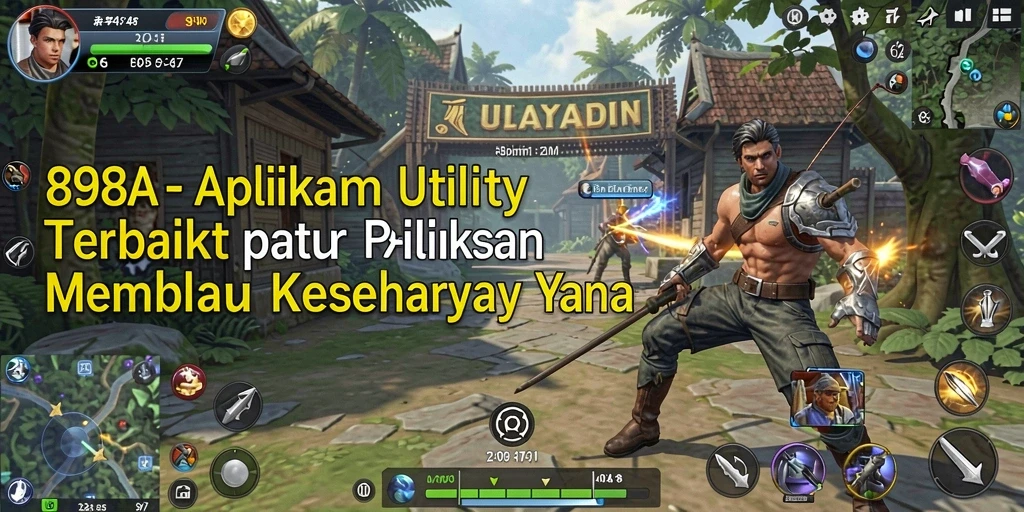 Tampilan antarmuka pengguna aplikasi Utility 898A yang menarik dan intuitif.