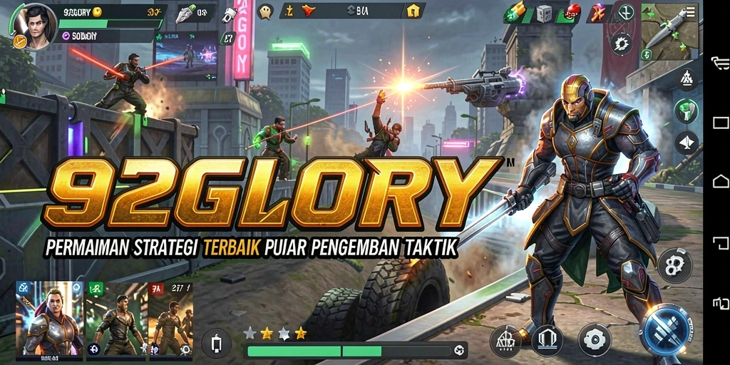 Tampilan gameplay 92GLORY yang seru dan strategis.