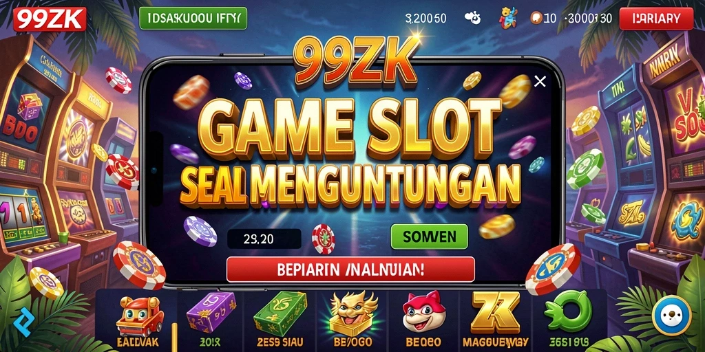 Tampilan gameplay Slot yang penuh warna dan menarik di 99ZK.