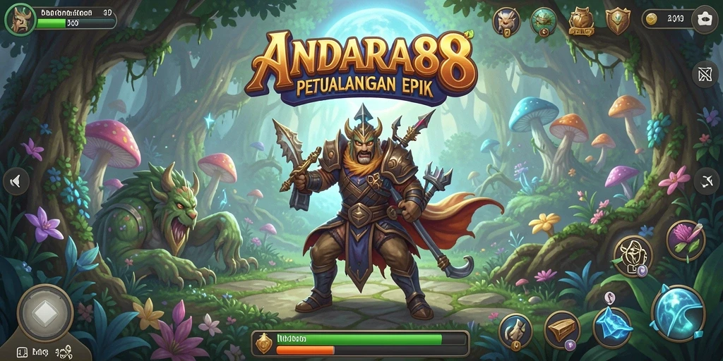 Screenshot gameplay ANDARA88 yang menampilkan aksi petualangan yang seru.