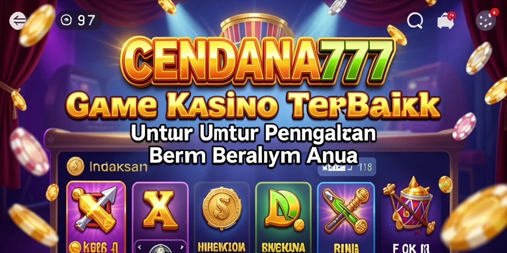 Screenshot CENDANA777 menampilkan gameplay kasino yang mendebarkan.