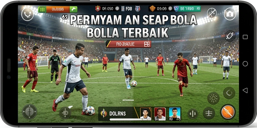 Gambaran gameplay menarik dari F08 yang menyajikan aksi sepak bola realistis.