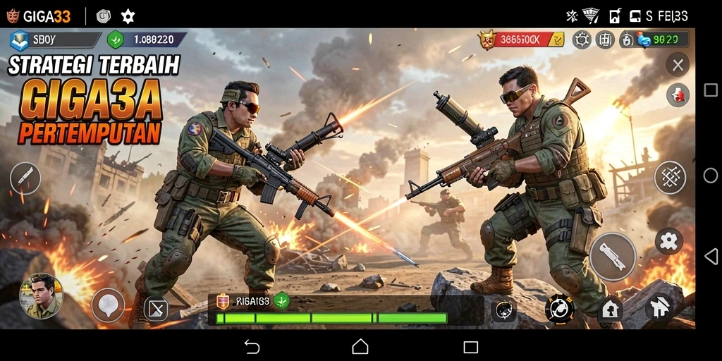 Tampilan gameplay GIGA33 yang mendebarkan dan penuh strategi.