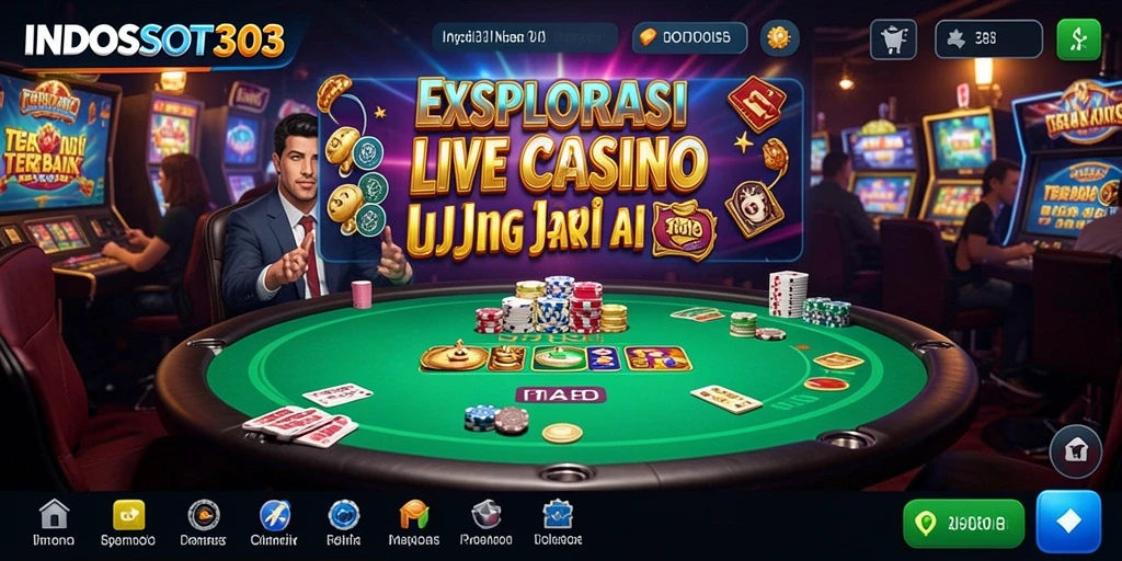 Tangkapan layar gameplay Live Casino yang mendebarkan di INDOSLOT303.