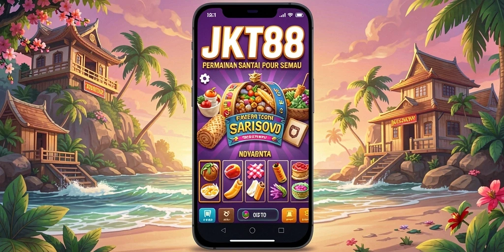 Screenshot JKT88 menampilkan karakter yang penuh warna dalam gameplay santai.