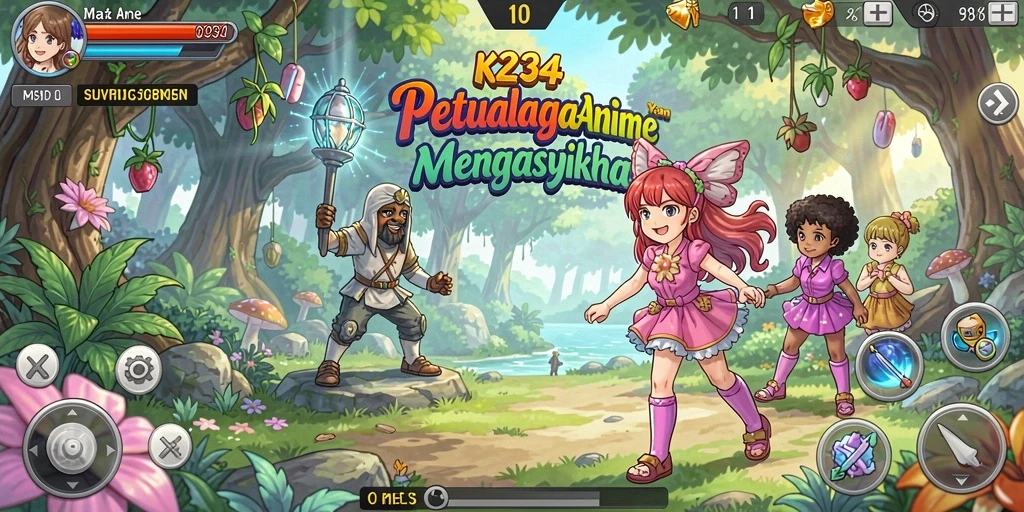 Tangkapan layar K234 menampilkan pertempuran seru dengan karakter anime ikonik.