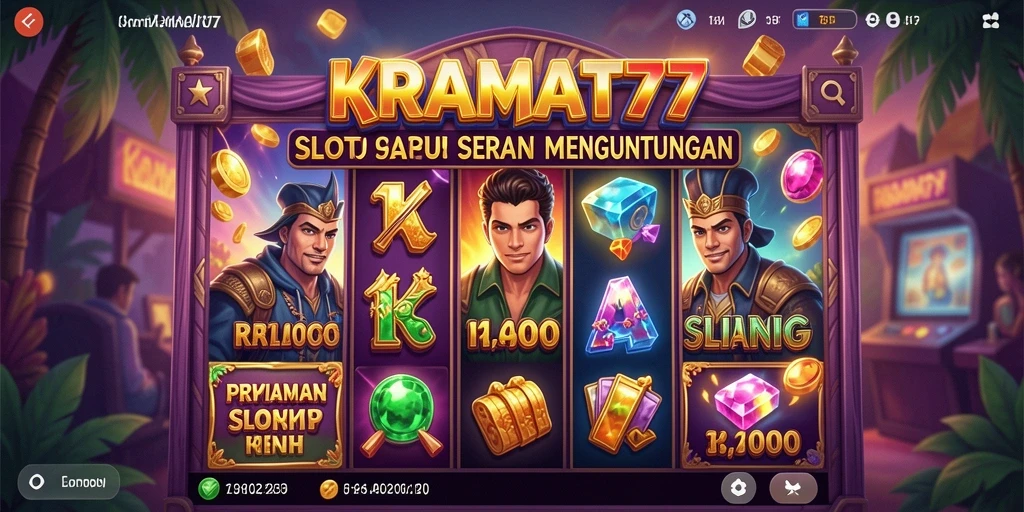 Tampilan gameplay KRAMAT77 yang menarik dan penuh warna.