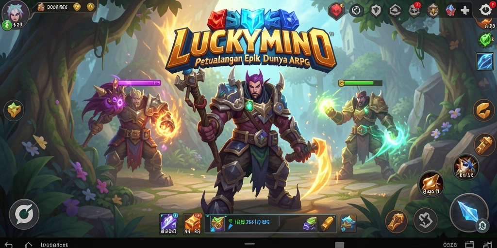 Tampilkan gameplay ARPG yang menantang dan petualangan seru di LUCKYMINO.