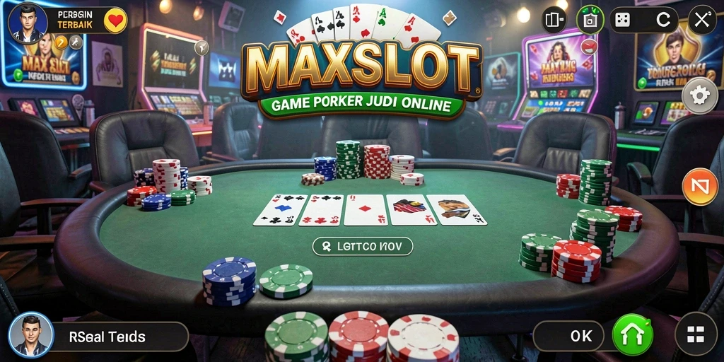 Gameplay Poker seru dalam MAXSLOT dengan antarmuka yang menarik.