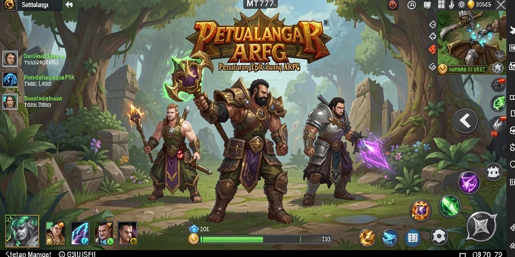 Tampilan gameplay ARPG yang menegangkan dan menawan.