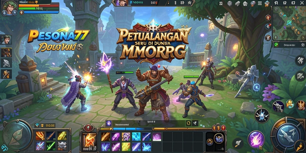 Tampilan gameplay seru dari PESONA77 di dunia MMORPG.