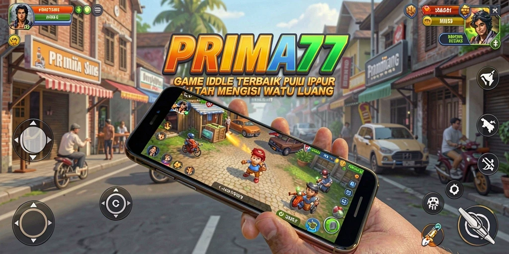 Tampilan gameplay Idle yang menawan dari PRIMA77.