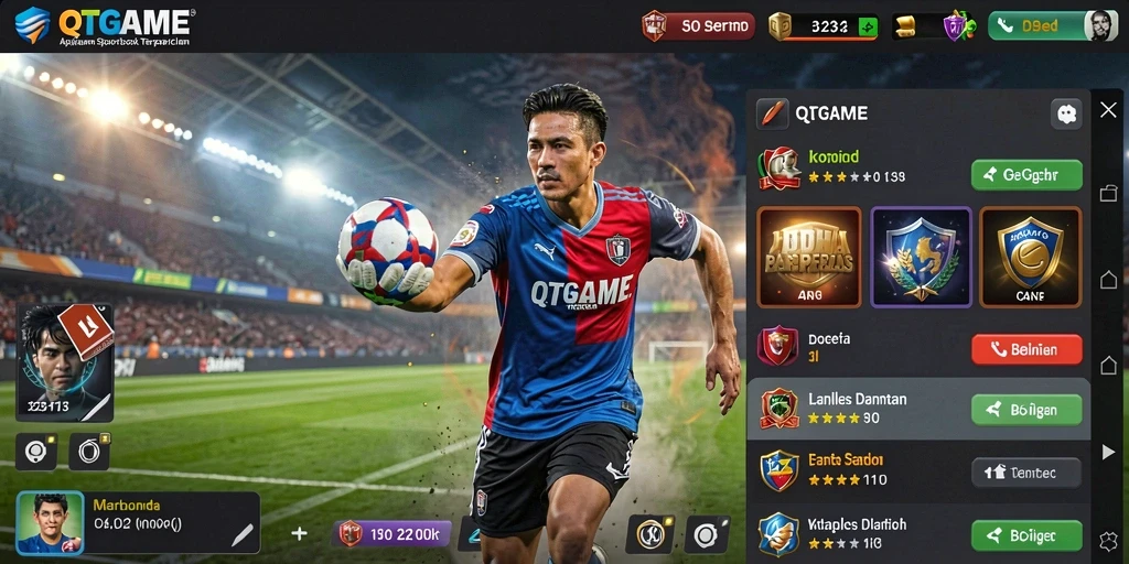 Tampilan QTGAME saat melakukan taruhan olahraga live.