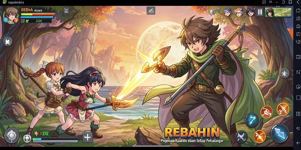 Gameplay seru dan penuh warna dari REBAHIN yang menggugah semangat.