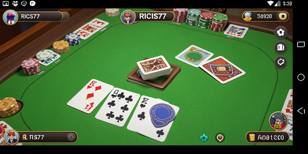 Tampilan gameplay Gaple yang seru dan interaktif.