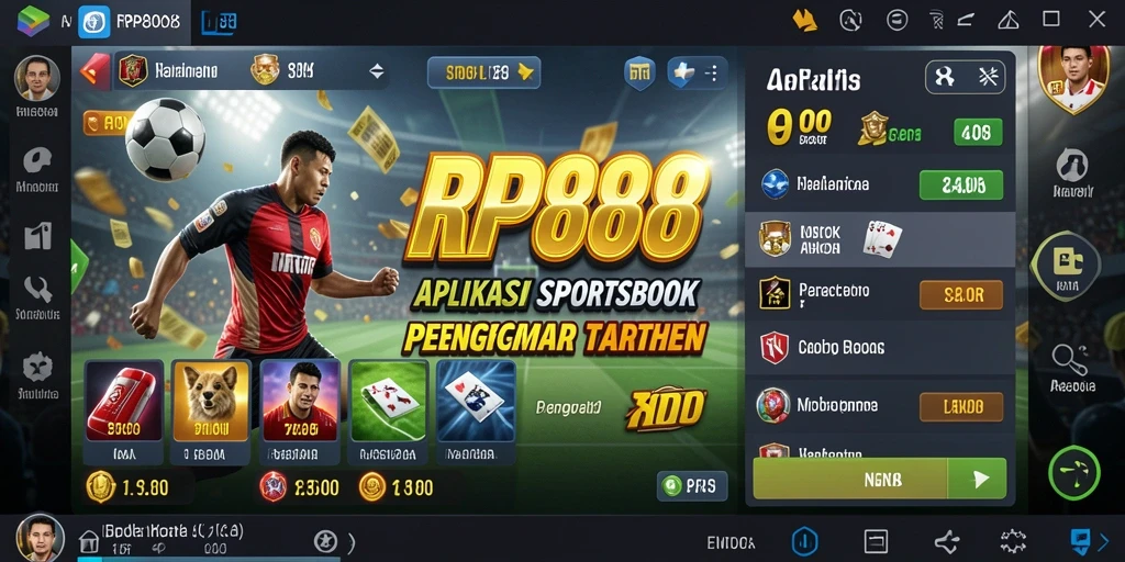 Tangkapan layar RP888 menampilkan fitur taruhan olahraga yang menarik.