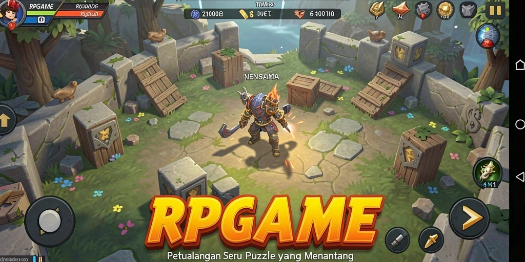 Tampilan gameplay RPGAME yang menantang dalam kategori puzzle.