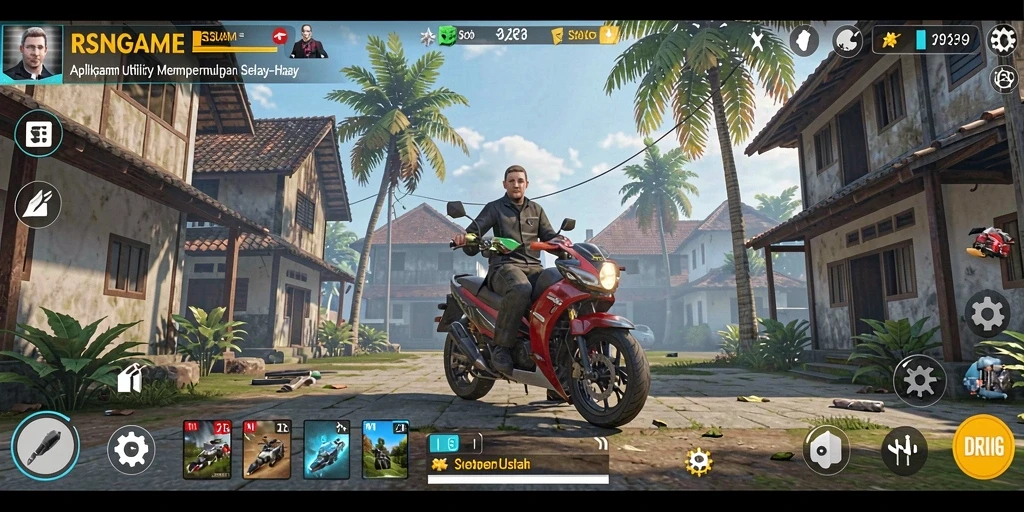 Tampilan antarmuka RSNGAME yang user-friendly dan praktis.