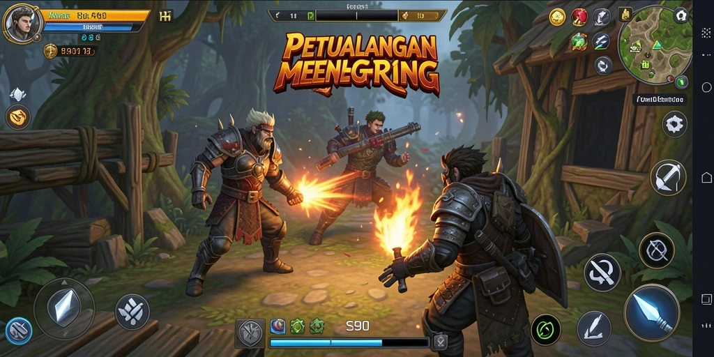 Tampilan gameplay S80 yang penuh aksi dan petualangan RPG.