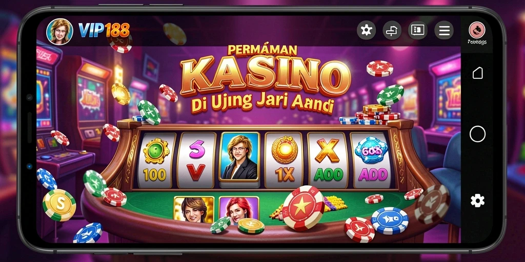 Tampilan gameplay Kasino yang menakjubkan dan mengasyikkan.