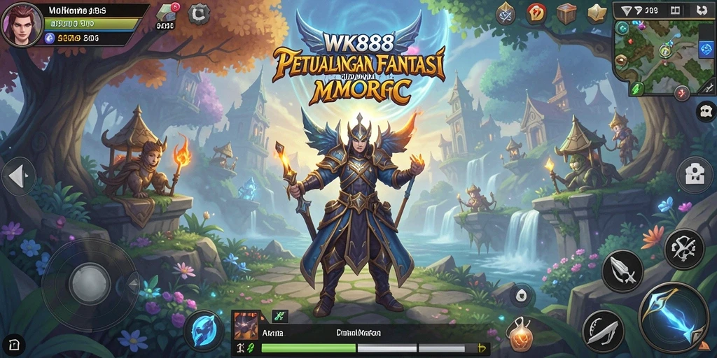 Tampilan gameplay <strong>WK888</strong> yang seru dan penuh aksi dalam dunia MMORPG.