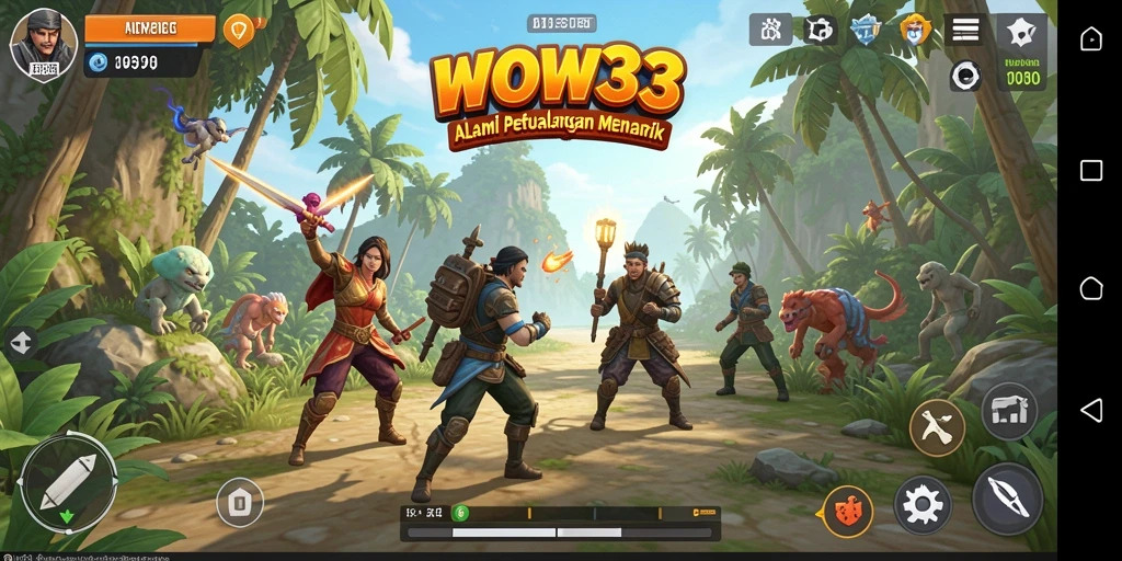 Tampilan gameplay WOW33 yang memukau dan interaktif.