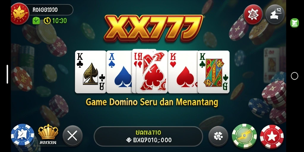 Screenshot gameplay <strong>XXX777</strong> menampilkan keseruan bermain domino.